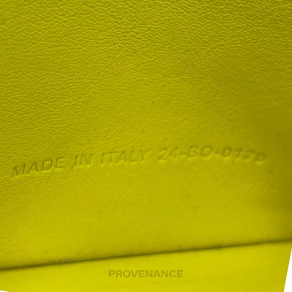 🔴 Dior Card Holder Wallet - Canary Yellow Leather - Picture 8 of 9